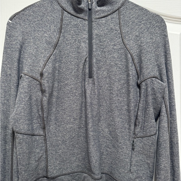 It’s Rulu run cropped half zip 12 gray - Picture 7 of 7